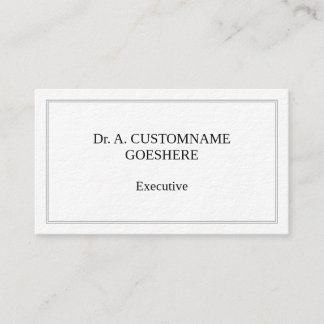 Oude Fashioned & Classic Executive Visitekaartje