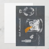 Oude fashioned Cocktail Kaart (Voorkant / Achterkant)