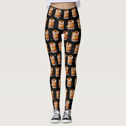 Oude fashioned Cocktail Leggings (Voorkant)