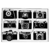 OUDE FASHIONED FOTOGRAFIE-CAMERA'S IN ZWARTE EN WI GROOT CADEAUZAKJE (Achterkant)