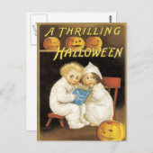 Oude Fashioned Halloween Ghost Story Kinder Briefkaart (Voorkant / Achterkant)