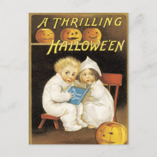 Oude Fashioned Halloween Ghost Story Kinder Briefkaart