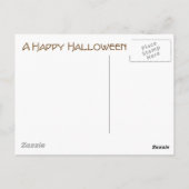 Oude Fashioned Halloween Witch & The Moon Briefkaart (Achterkant)