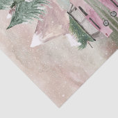 Oude Fashioned Holiday Waterverf in Plum en Green Tissuepapier (Detail)