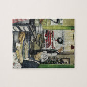 Oude Fashioned  Home Kitchen Kerstmis Legpuzzel (Horizontaal)