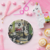 Oude Fashioned Home Kitchen Kerstmis Papieren Bordje (Feest)