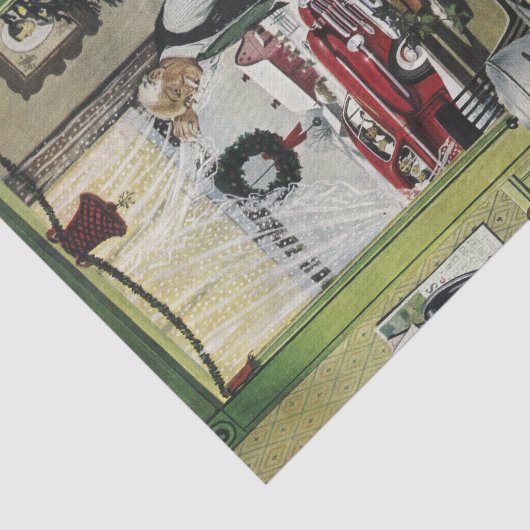 Oude Fashioned  Home Kitchen Kerstmis Tissuepapier (Detail)