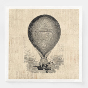 Oude Fashioned Hot Air ballon Servet