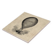 Oude Fashioned Hot Air ballon Tegeltje (Zijkant)