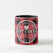 Oude Fashioned Hot Cocaca Red Buffalo Check Mok (Midden)