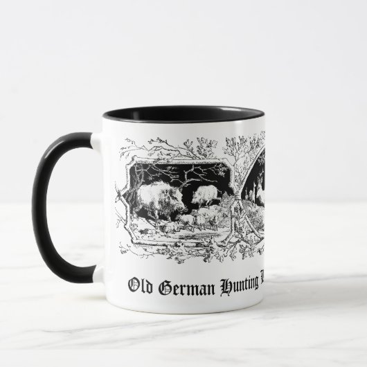 Oude Fashioned Hunter's Mok met Deer & Boar (Links)