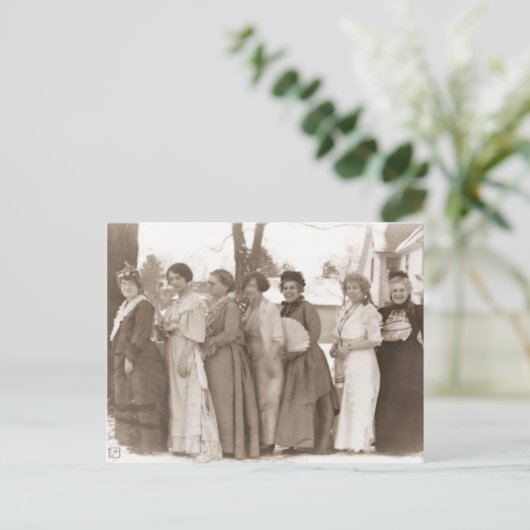 Oude Fashioned-jurken Briefkaart (Staand voorkant)