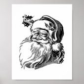 Oude Fashioned  kerstman Poster (Voorkant)