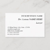 Oude Fashioned, Law Professional Visitekaartje (Voorkant)