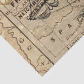 Oude Fashioned Map en Epic Sailboat Tissuepapier (Detail)