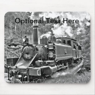 Oude fashioned Narrow Gage Steam Train Muismat