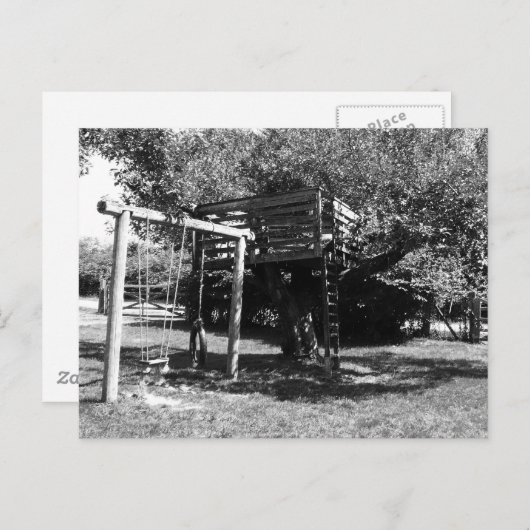 Oude Fashioned Playground Briefkaart (Voorkant / Achterkant)