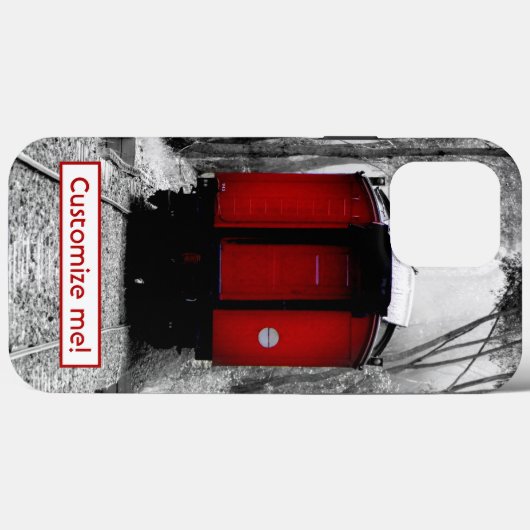 Oude Fashioned Red Steam Train iPhone Case (Achterkant (horizontaal))