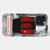 Oude Fashioned Red Steam Train iPhone Case Hoesje (Achterkant horizontaal)