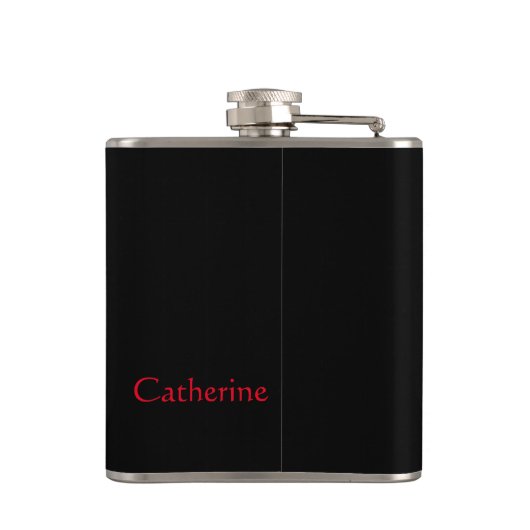 Oude Fashioned Retro Drink Cherry Name Persoonlijk Heupfles (Achterkant)