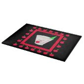 Oude Fashioned Retro Drink Red Cherries op Black Snijplank (Hoek)