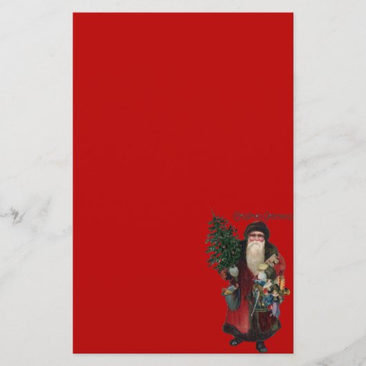 Oude Fashioned Santa Claus Briefpapier (Voorkant)