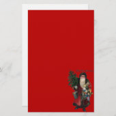 Oude Fashioned Santa Claus Briefpapier (Voorkant / Achterkant)