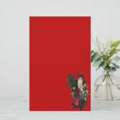 Oude Fashioned Santa Claus Briefpapier (Staand voorkant)