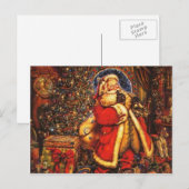 Oude Fashioned Santa Claus Feestdagenkaart (Voorkant / Achterkant)