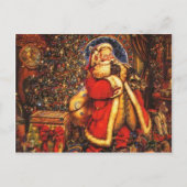 Oude Fashioned Santa Claus Feestdagenkaart (Voorkant)