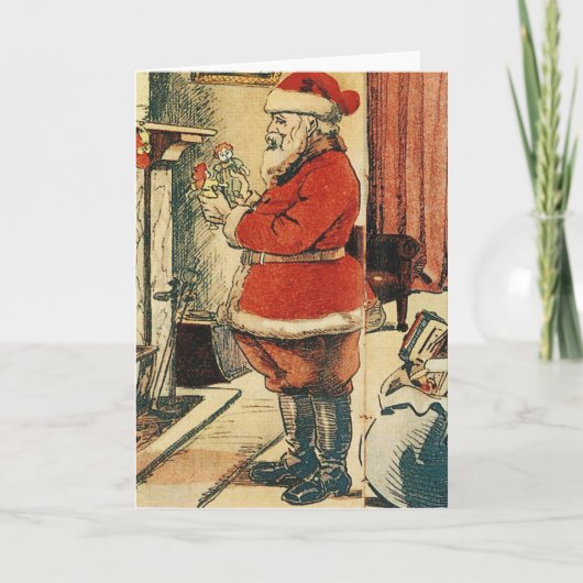 Oude Fashioned Santa Feestdagen Kaart (Voorkant)