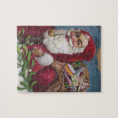 Oude Fashioned Santa met Pipe Legpuzzel (Horizontaal)