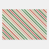 Oude Fashioned Santa's met Wreaten Inpakpapier Vel (Voorkant 2)