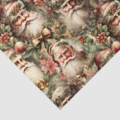 Oude Fashioned Santa's met Wreaten Tissuepapier (Detail)