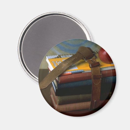 Oude Fashioned School Books Magneet (Voorkant / Achterkant)