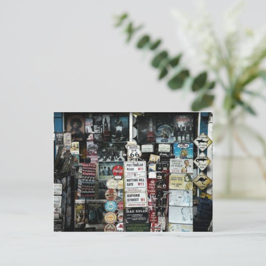 Oude fashioned signalen briefkaart (Staand voorkant)