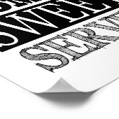 Oude Fashioned Sweet Tea Kijk Adverteren Poster (Hoek)