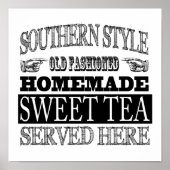 Oude Fashioned Sweet Tea  Kijk Adverteren Poster (Voorkant)