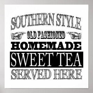 Oude Fashioned Sweet Tea  Kijk Adverteren Poster