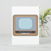 Oude Fashioned Television Kaart (Staand voorkant)