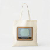 Oude Fashioned Television Retro TV Canvas tas (Voorkant)