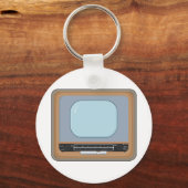 Oude Fashioned Television Retro TV Sleutelhanger (Voorkant)