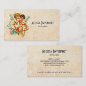 Oude Fashioned Vintage Cherub Angels Visitekaartje (Voorkant / Achterkant)