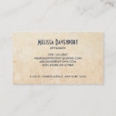 Oude Fashioned Vintage Cherub Angels Visitekaartje (Achterkant)