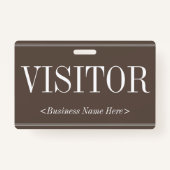 Oude Fashioned "VISITOR"-badge Badge (Achterkant)