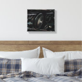 Oude fasische car-dashboarddriver canvas afdruk (Insitu (Slaapkamer))