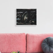 Oude fasische car-dashboarddriver canvas afdruk (Insitu (Woonkamer))