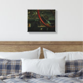Oude fasische car-dashboarddriver canvas afdruk (Insitu (Slaapkamer))