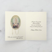 Oude Fatima Maagd Maria Katholieke Moederdag Kaart (Binnen)