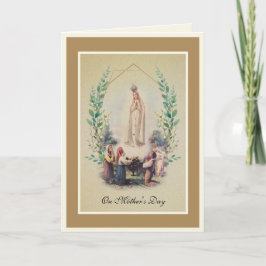 Oude Fatima Maagd Maria Katholieke Moederdag Kaart